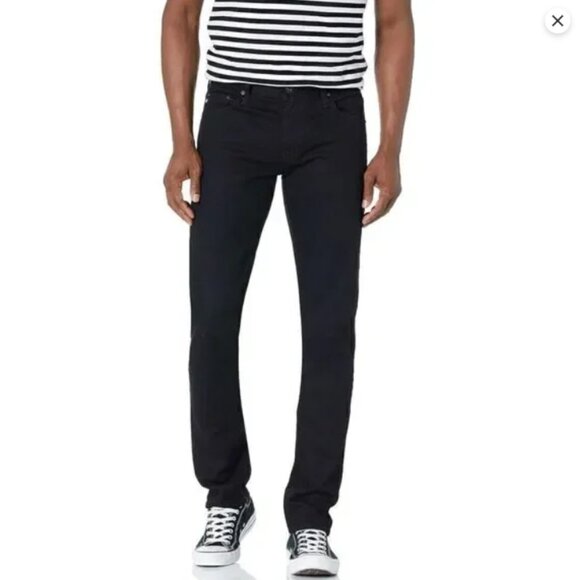 AG Adriano Goldschmied‎ Tellis Modern Slim Jeans Men’s 31x34 Black Stretch - Picture 1 of 13